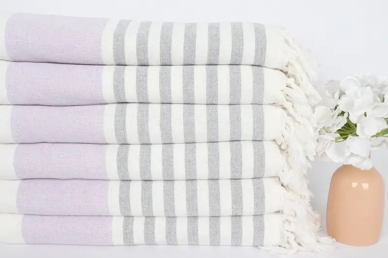 Bridal Gifts, Personalized Turkish Towel, Spa Towel, Housewarming Gift, Bachelorette Party Gift, 68x36 Cotton Striped Terry Towel, Pool Towels - 3