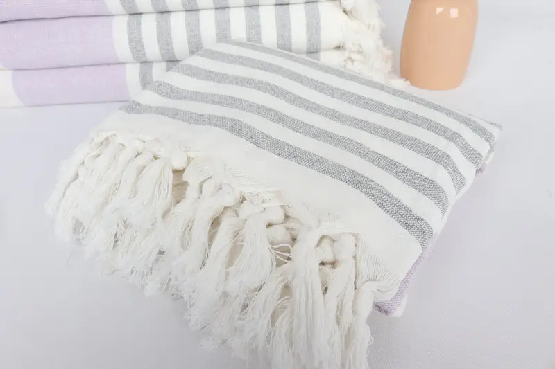 Bridal Gifts, Personalized Turkish Towel, Spa Towel, Housewarming Gift, Bachelorette Party Gift, 68x36 Cotton Striped Terry Towel, Pool Towels - 5