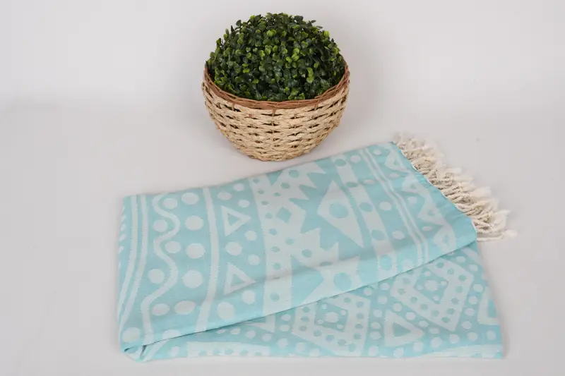70x40 Cotton Round Pattern Towel, Personalized Gifts, Turkish bath towel for spa, Bridesmaid Gift Towel, Bridal Shower Favors, Gift For Boyfriend - 5