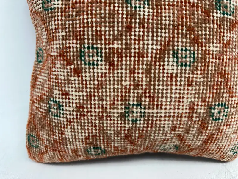 Cushion Cover, Turkish Pillow, 12x12 Red Pillow Cover, Turkish Kilim Pillow, Ethnic Pillow Cover Cushion, Vintage Pillow, Bed Cushion Cover - 2