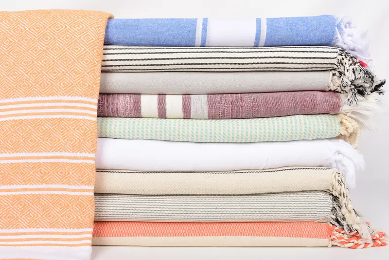 Quick-Dry Beach Towel, Embroidered Towel, Wedding Anniversary Gift, 70x40 Cotton Set of 10 Towel, Summer Towel, Bridal Party Gifts, Luxury towel - 3