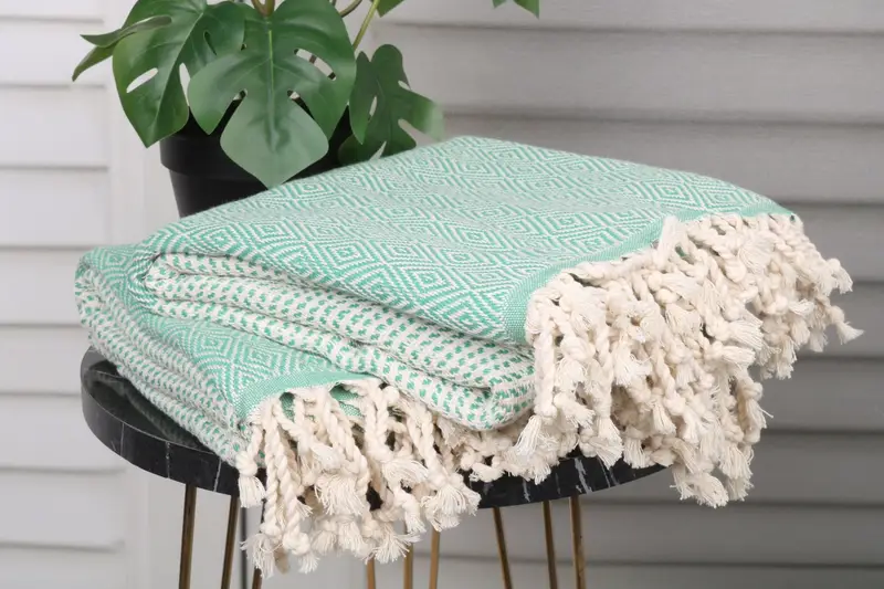Custom Bath Towel, Personalize Gift, Scarf Towel, Bachelorette Favors Beach, Fouta towel, Summer Gift, 70x40 Cotton Chevron Towel, Personalized Gift - 3