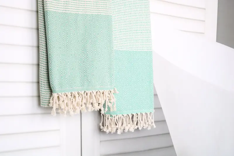 Custom Bath Towel, Personalize Gift, Scarf Towel, Bachelorette Favors Beach, Fouta towel, Summer Gift, 70x40 Cotton Chevron Towel, Personalized Gift - 8