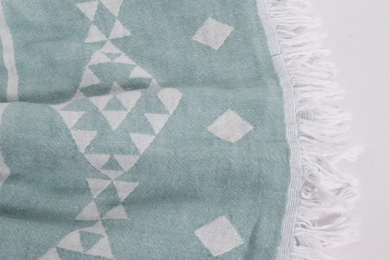 70x60 Cotton Geometric Towel, Turkish Blanket, Decorative Blanket, Christmas Tablecloth, Turkish Bedspread, Bridesmaid Gift, Custom Wedding Gifts - 8