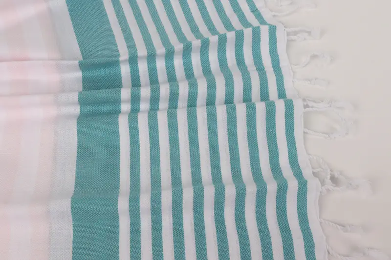 Turkish Towel USA, Bath towel, 68x36 Cotton Striped Towel, Housewarming Gift, Wedding Hand Made Gift, Holiday Towel, Mother Of The Groom Gift - 8