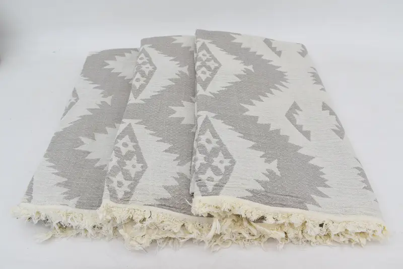Monogram Beach Towel, 70x36 Cotton Geometric Towel, Sand-Resistant Peshtemal, Bulk Order Towel, Valentines Day Gift Idea, Gifts For Him, Summer Gift - 7