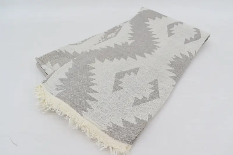 Monogram Beach Towel, 70x36 Cotton Geometric Towel, Sand-Resistant Peshtemal, Bulk Order Towel, Valentines Day Gift Idea, Gifts For Him, Summer Gift - 8