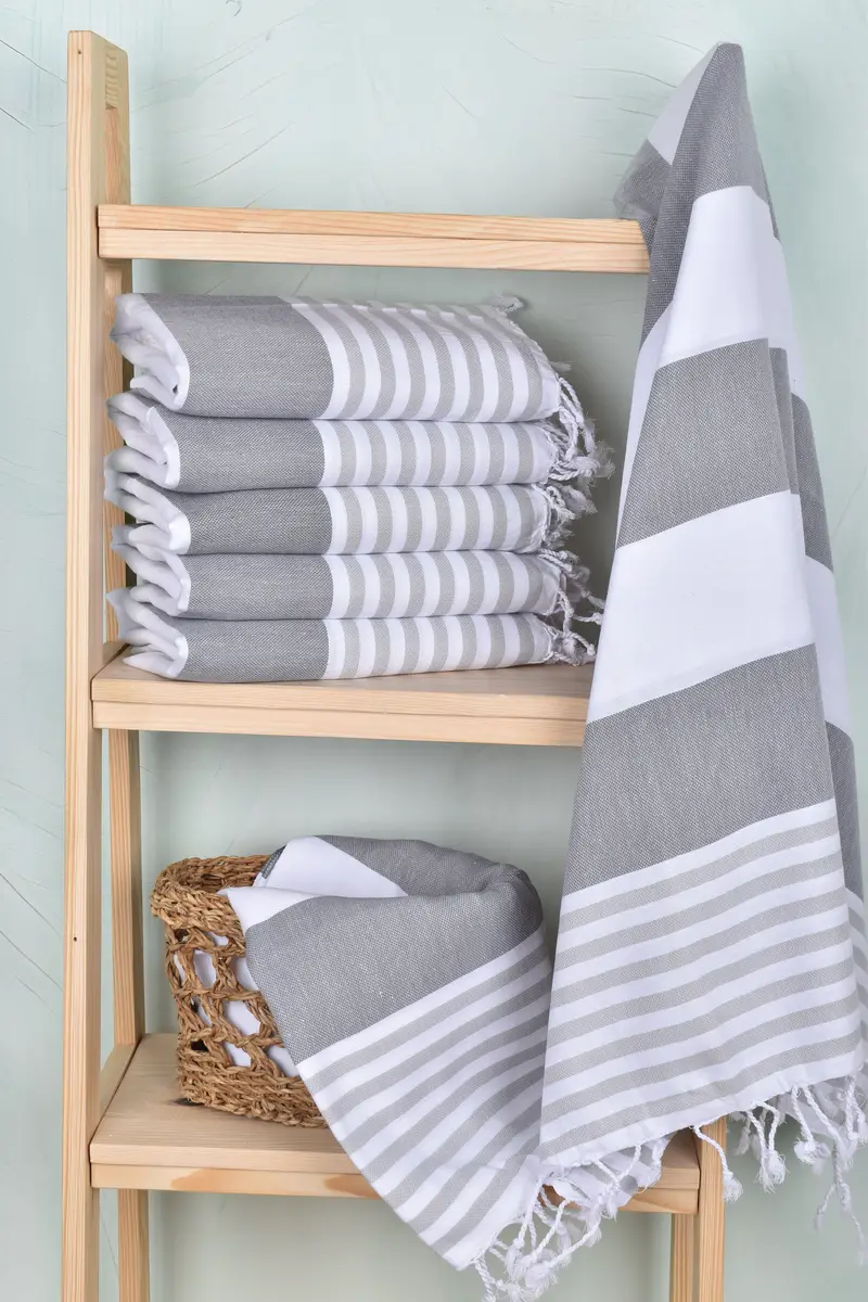 Wedding Gift Ideas, Quick-dry peshtemal, Quick-dry towel, 70x40 Cotton Striped Towel, Pool Towels, Housewarming Gift, Turkish Towel Personalized - 3