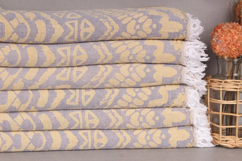 68x40 Cotton Striped Towel, Personalized Turkish Towel, Organic Beach Towel, Gift For Him, Turkish Towel Set, Personalize Gift, Beach Towel Bulk - 3