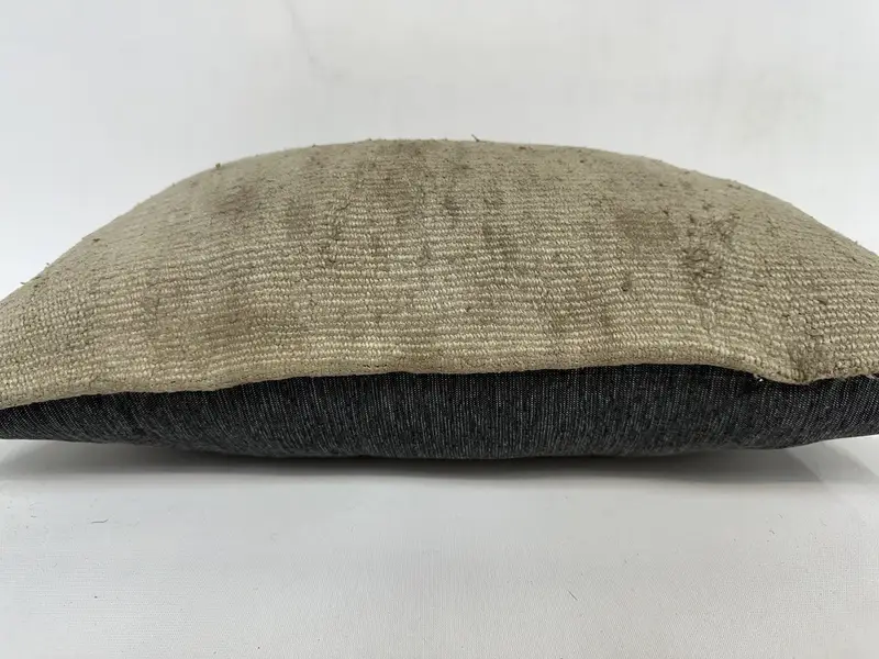 Türk Kilim Yastığı, Retro Atma Yastığı Sham, İç Tasarımcı Yastığı, Kilim Yastığı, 12x20 Kahverengi Yastık Kapağı, Yastık - 5