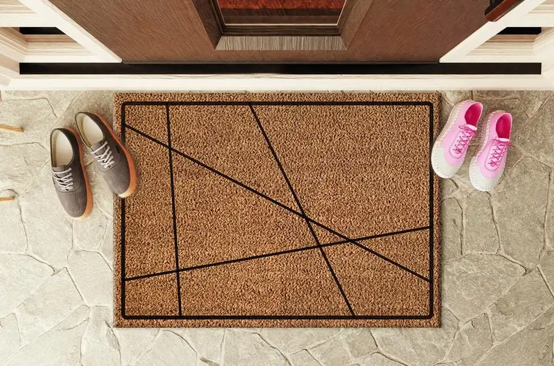 Elegant Printed Rug: Modern Doormat, Home Gift, Trendy Design