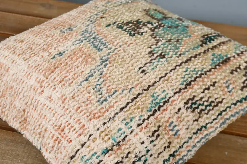 Kilim Pillow, Interior Designer Pillow, Antique Pillows, Cushion, Nautical Throw Cushion Case, Southwestern Pillow Sham, 12x12 Orange Pillow Cover - 4
