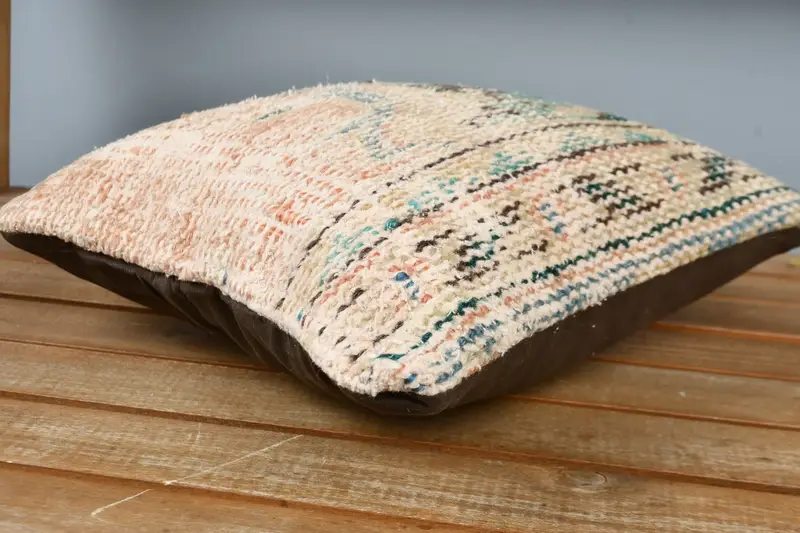Kilim Pillow, Interior Designer Pillow, Antique Pillows, Cushion, Nautical Throw Cushion Case, Southwestern Pillow Sham, 12x12 Orange Pillow Cover - 3