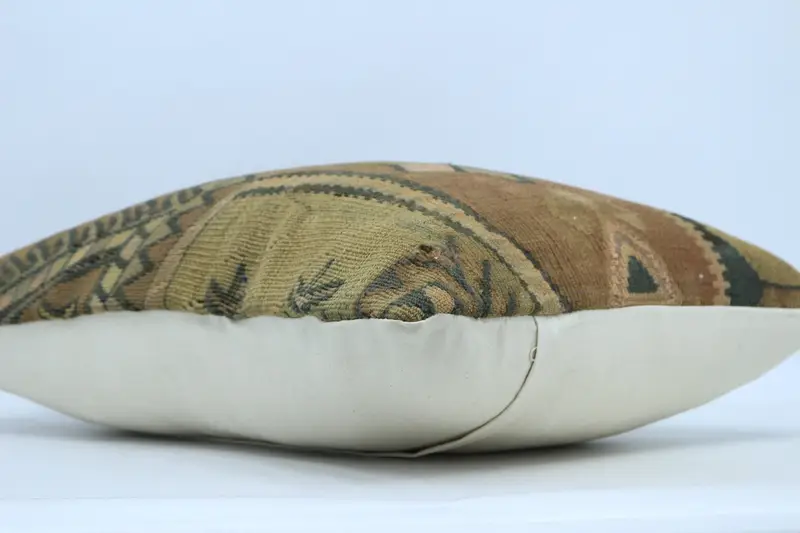 Turkish Pillow, Boho Pillow, 20x28 Brown Cushion Cover, Home Decor Pillow, Pillow Cover, Handmade Throw Cushion, Handmade Pillow Sham - 6