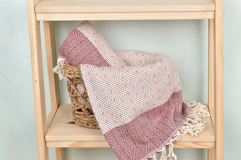 Turkish towel, Spa Gift, Extra large Turkish bath towel, Kids Beach Towel, Organic towel, 70x40 Cotton Diamond Towel, Soft towel, Decorative Towel - 4