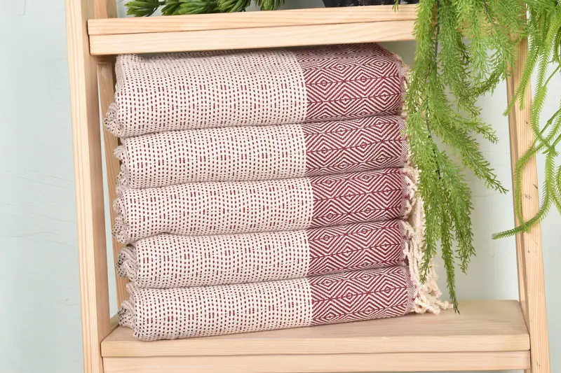 Turkish towel, Spa Gift, Extra large Turkish bath towel, Kids Beach Towel, Organic towel, 70x40 Cotton Diamond Towel, Soft towel, Decorative Towel - 1