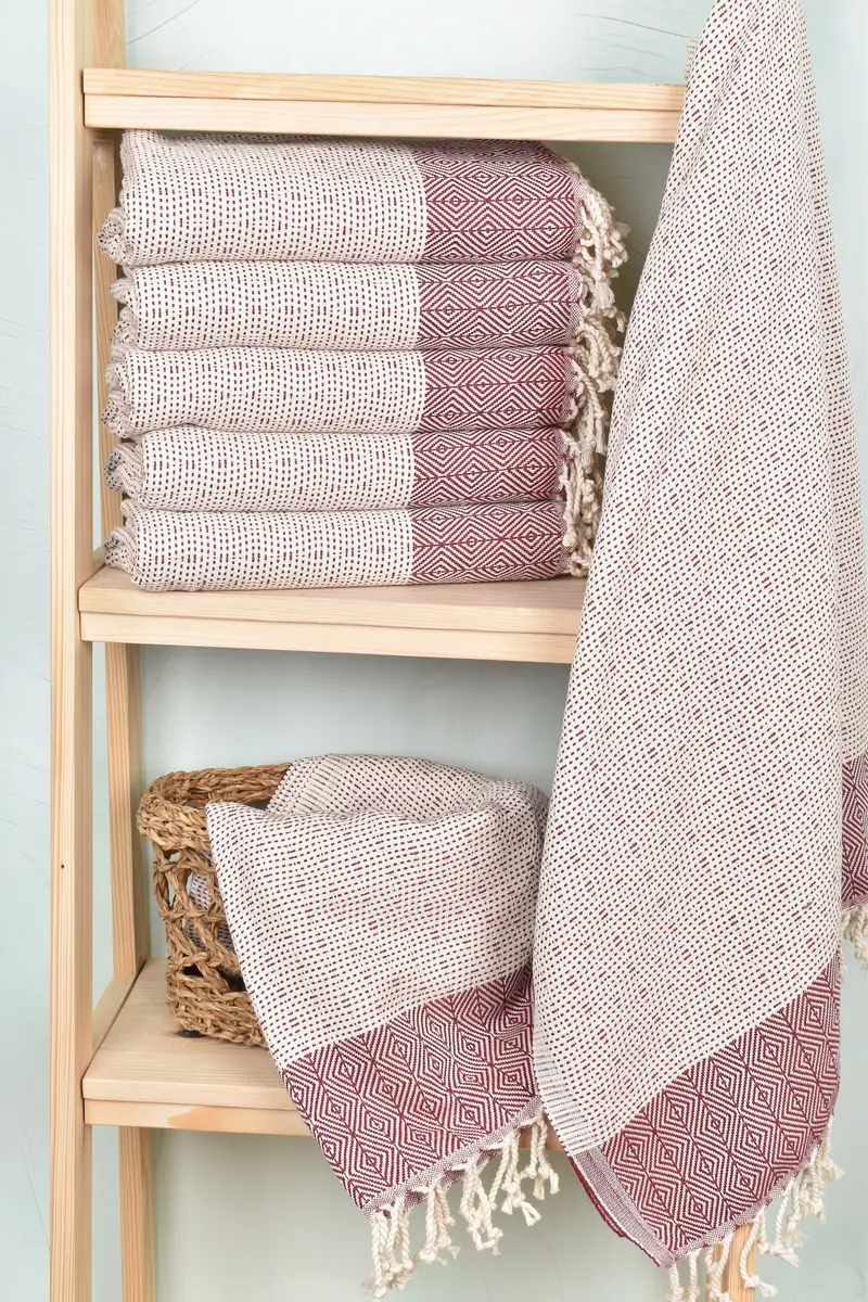 Turkish towel, Spa Gift, Extra large Turkish bath towel, Kids Beach Towel, Organic towel, 70x40 Cotton Diamond Towel, Soft towel, Decorative Towel - 3