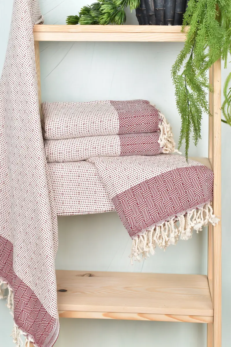 Turkish towel, Spa Gift, Extra large Turkish bath towel, Kids Beach Towel, Organic towel, 70x40 Cotton Diamond Towel, Soft towel, Decorative Towel - 6