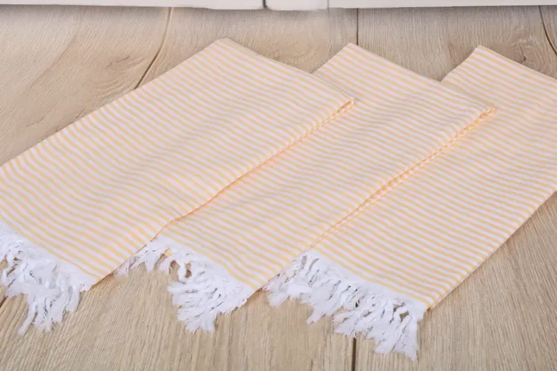 Organic Turkish towel, 68x36 Cotton Striped Towel, Custom Towel, Peshtemal Towel, Memorial Gift, Handmade Turkish hammam towel, Fouta towel - 6