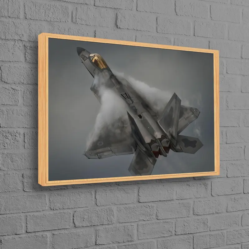 Impresión en lienzo de aviones F-22 Raptor para Loft & Man Cave