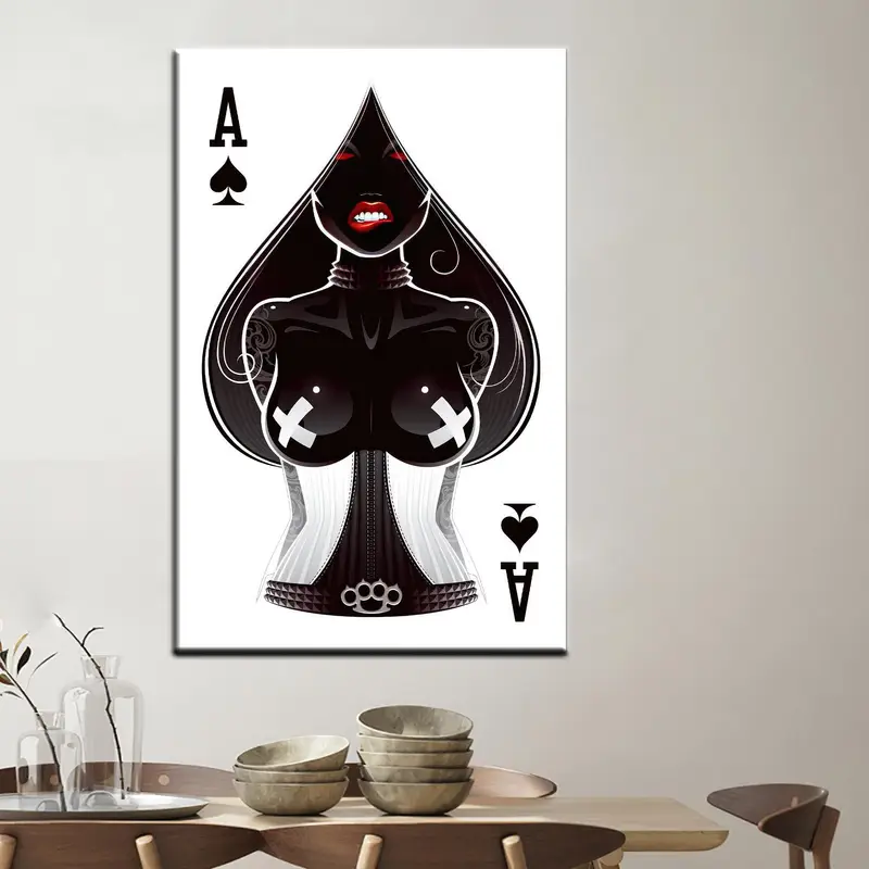 エレガントな男性の洞窟の装飾用のトレンディなセクシーな女性のキャンバスプリント