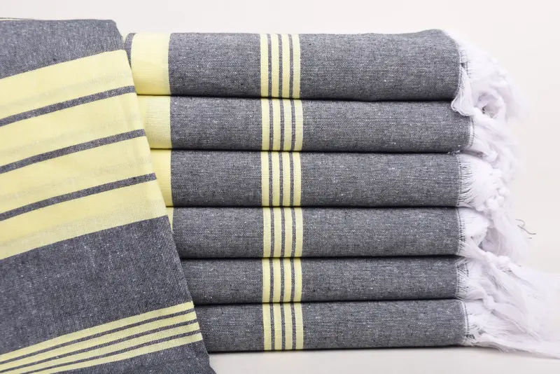 Handwoven Turkish bath towel, 68x36 Cotton Striped Towel, Bachelorette Party Favors, Memorial Gift, Decorative Towel, Quick-dry towel, Organic towel