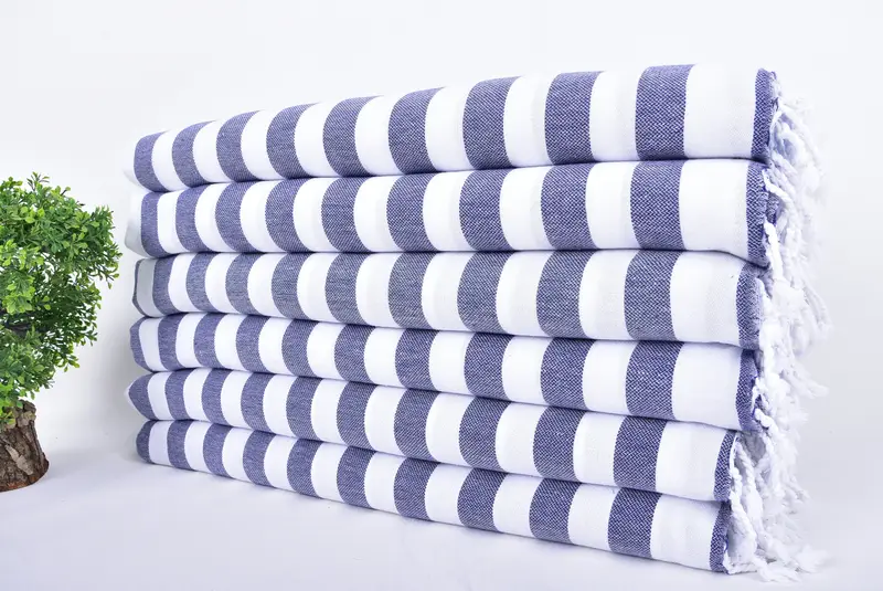 Lightweight towel, 68x36 Cotton Striped Towel, Spa Towel, Sand-free towel, Wedding For Favor, Girls Weekend Getaways Gifts, Monogrammed Beach Towel - 3
