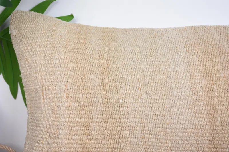 10x20 Beige Pillow Cover, Aztec Cushion, Gift Pillow, Pillow for Couch, Pillow, One Of A Kind Cushion, Ethnical Kilim Rug Pillow - 2