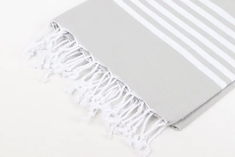 Luxury Turkish beach towel with fringe, 70x40 Cotton Striped Towel, Embroidery Towel, Custom Gifts, Turkish towel, Absorbent towel, Beach Towel Bulk - 7