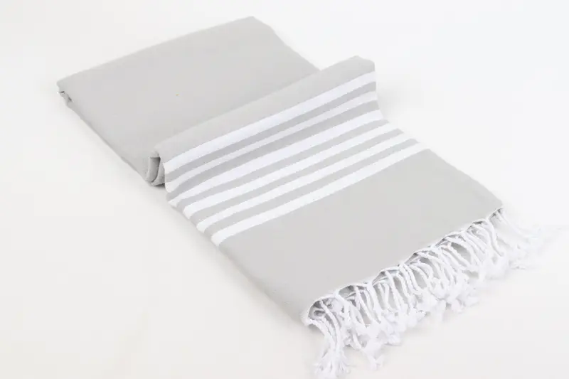 Luxury Turkish beach towel with fringe, 70x40 Cotton Striped Towel, Embroidery Towel, Custom Gifts, Turkish towel, Absorbent towel, Beach Towel Bulk - 6