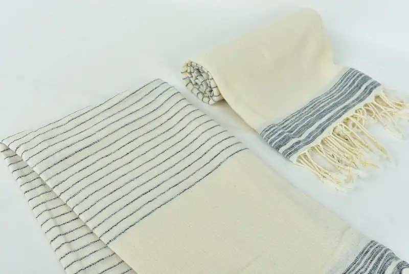 Bachelorette Party Decorations, Mother Of The Groom Gift, Thin towel, Beach Wedding Favor, 68x36 Cotton Striped Towel, Custom Gift, Summer Towel - 13