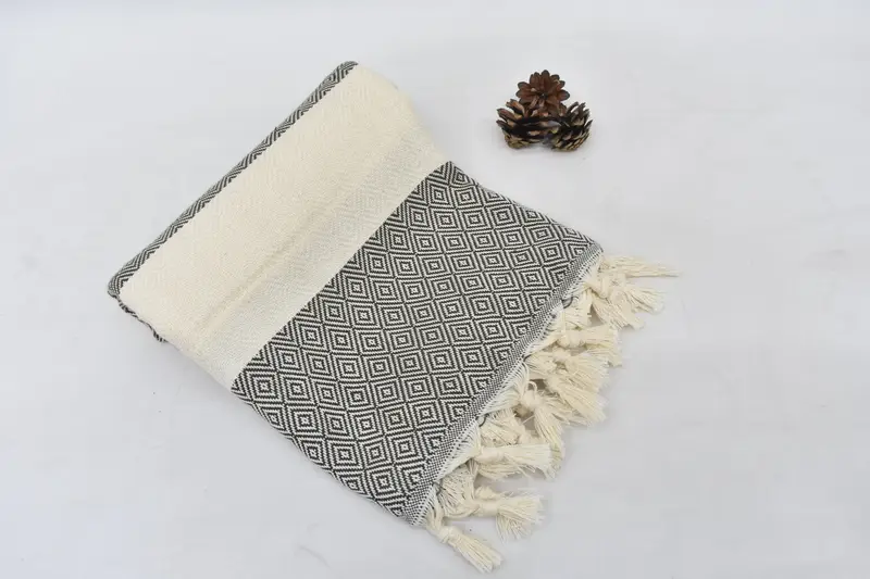 Christmas Gift, Soft towel, Kids Beach Towel, 70x40 Cotton Diamond Towel, Personalized Gift, Personalized Gifts, Quick-dry travel peshtemal towel - 8