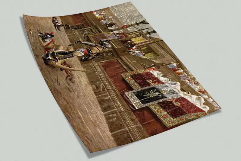 Modern Wall Decor, 3d Wall Paper, Custom Wall Paper, Gladiators In The Arena, Modern Wall Paper, Abstract Mural, - 9
