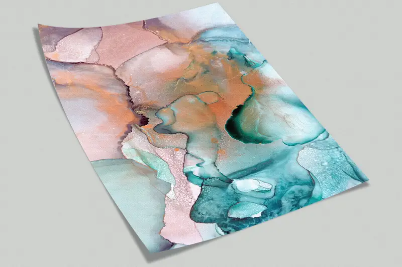 Bright Wall Paper, Custom Wall Paper, Contemporary Wall Paper, 3d Wall Paper, Green And Pink Marble Wall Art, Green Marble Wall Poster, - 6