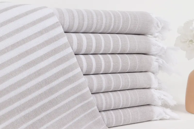 Valentines Day Gift Idea, 70x40 Cotton Striped Towel, Bachelorette Party Favors, Wedding Gift, Bachelorette Party Decorations, Pool Towels - 1