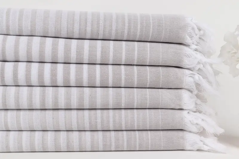 Valentines Day Gift Idea, 70x40 Cotton Striped Towel, Bachelorette Party Favors, Wedding Gift, Bachelorette Party Decorations, Pool Towels - 3