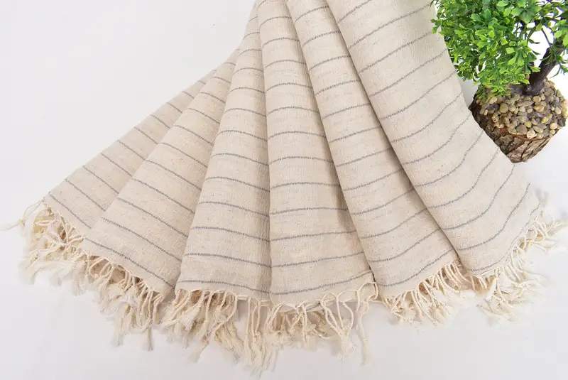 Bachelorette Gifts, Personalized Towel, 70x38 Cotton Striped Towel, Baby Boy Gift, Lightweight towel, Hammam Towel USA, Handwoven Turkish Towel - 4