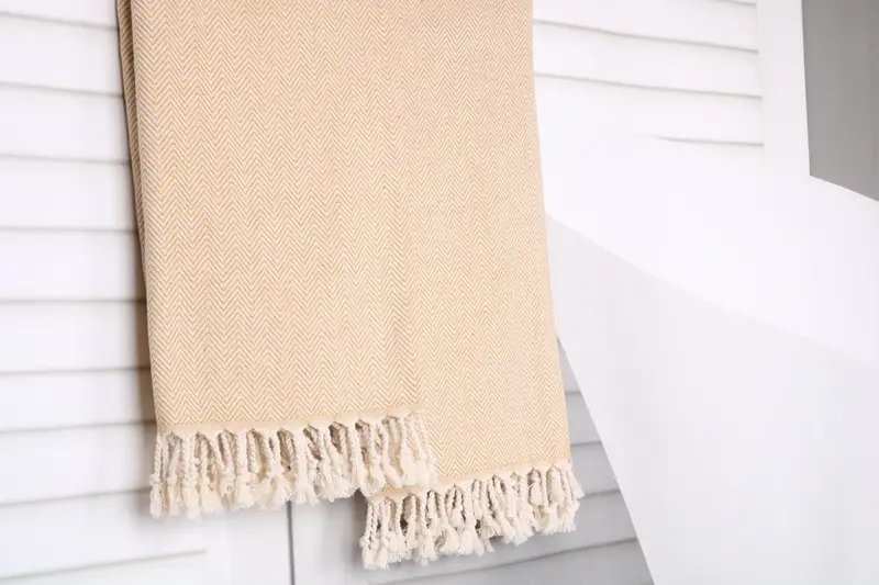 Valentines Day Gift, Travel towel, 70x40 Cotton Herringbone Towel, Bridal Shower Favors, Thin and lightweight Turkish peshtemal, Custom Wedding Gift - 8