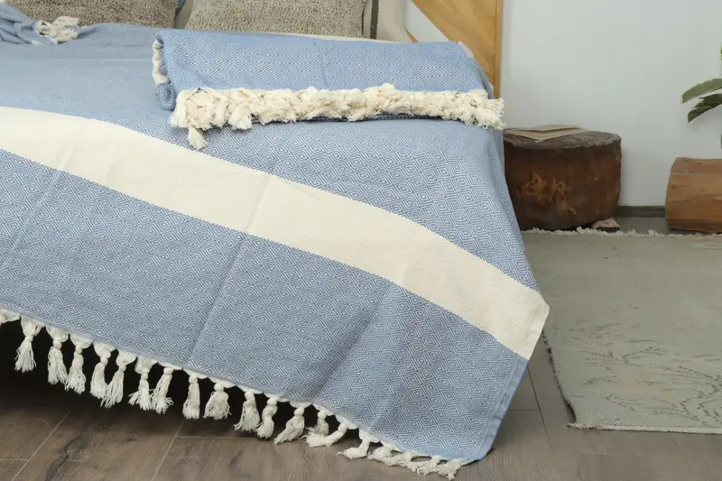 Boho Throw Blankets, Bachelor Bachelorette Party Favors, Throw Blanket Couch, Beach Wedding Favor, Tablecloth, 92x80 Cotton Diamond Towel - 7
