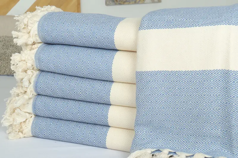 Boho Throw Blankets, Bachelor Bachelorette Party Favors, Throw Blanket Couch, Beach Wedding Favor, Tablecloth, 92x80 Cotton Diamond Towel - 2
