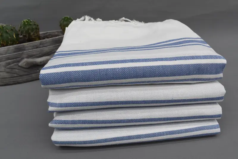 Beach Towel Bulk, 70x40 Cotton Striped Towel, Oversized Beach Towel, Hammam towel, Custom Wedding Gift, Yoga Towel, Peshtemal, Bridesmaid Gift Towel - 5