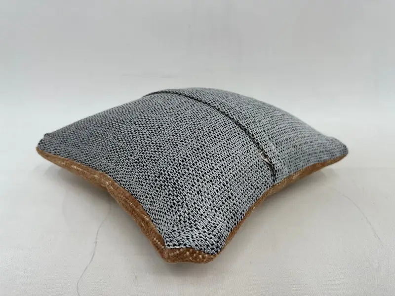 12x12 Inch Embroidered Floral Pillow, Handmade Decorative Pillow - 7