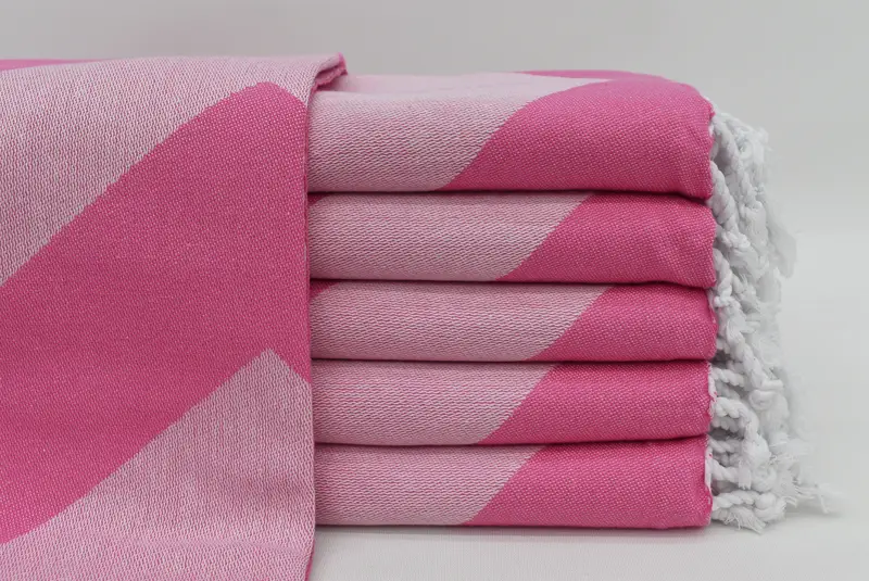 Turkish Towel Beach, Wedding Day Gift For Bride, Personalized Gift, 70x40 Cotton Zigzag Design Towel, Pool Towels, Personalized Bridesmaid Gift - 1