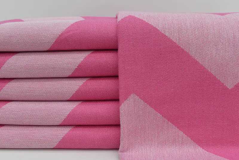 Turkish Towel Beach, Wedding Day Gift For Bride, Personalized Gift, 70x40 Cotton Zigzag Design Towel, Pool Towels, Personalized Bridesmaid Gift - 2