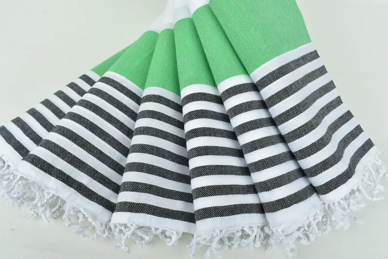 Valentines Day Gift Idea, Decorative Towel, Spa Towel, Sand-free towel, Personalized Wedding Gift, Custom Wedding Gift, 70x40 Cotton Striped Towel - 4