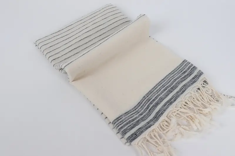 Quick-dry towel, Handwoven organic Turkish towel for spa, 68x36 Cotton Striped Towel, Unique Gift, Bridesmaid Gifts, Turkish beach towel, Yoga Towel - 6