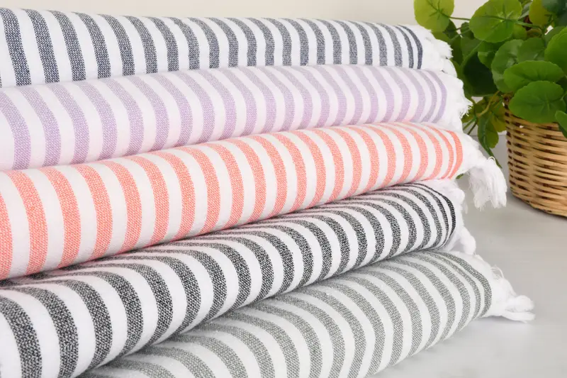 Custom Gift, Soft towel, Bachelorette Party Gifts, Bachelorette Beach Towel, 70x36 Cotton Terry Striped Towel, Gift For The Home Decor, Peshtemal - 5