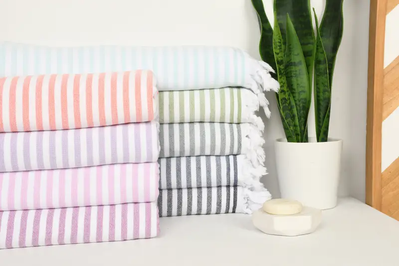 Custom Gift, Soft towel, Bachelorette Party Gifts, Bachelorette Beach Towel, 70x36 Cotton Terry Striped Towel, Gift For The Home Decor, Peshtemal - 3