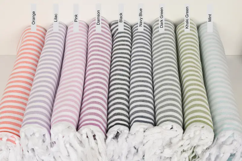 Custom Gift, Soft towel, Bachelorette Party Gifts, Bachelorette Beach Towel, 70x36 Cotton Terry Striped Towel, Gift For The Home Decor, Peshtemal - 1