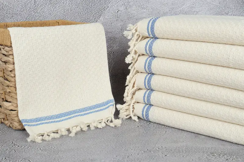 Personalized Gift, Summer Towel, Hand Size Towels, 38x18 Cotton Striped Towel, Monogram Hand Towel, Turkish Towel Hand Towel, Wedding Hand Made Gift - 3